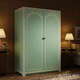 Vintage Style Green Wooden Wardrobe | Luxury Handmade Wardrobe