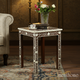 Elegant Floral Inlaid Side Table | Luxury Handmade Side Table