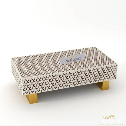 Modern Furniture Tarqua Coffee Table Bone Inlay | Luxury Handmade Coffee Table