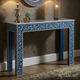 Elegant Blue and White Inlay Console Table | Luxury Handmade Console