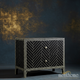 Black Bone Inlay Two-Drawer Chest | Luxury Handmade Chest of Drawer
