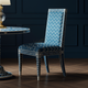 Inlay Chevron Pattern Luxury Dining Chair | Luxury Handmade Chair