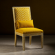 Yellow Inlay Accent Chair | Luxury Handmade Chair