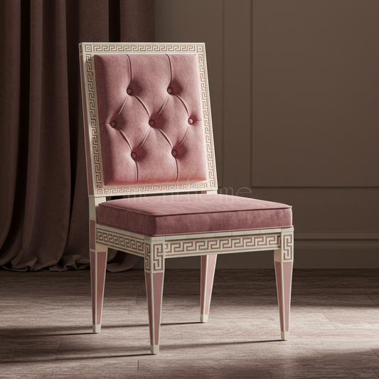 Luxury Inlay Upholstered Chair | Luxury Handmade Chair