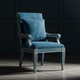 Luxury Blue Inlay Armchair | Luxury Handmade Chair