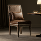 Luxury Inlay Leather Dining Chair | Luxury Handmade Chair