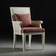 Inlay Chair with Upholstered Cushion | Luxury Handmade Chair