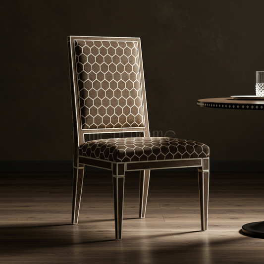 Luxury Inlay Upholstered Chair | Luxury Handmade Chair
