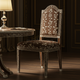 Inlay Floral Pattern Upholstered Chair | Luxury Handmade Chair
