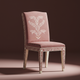 Inlay Chair with Elegant Floral Motif | Luxury Handmade Chair