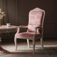 Luxury Pink Inlay Chair with Floral Embroidery | Luxury Handmade Chair
