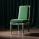 Inlay Chair in Emerald Green with Mother-of-Pearl Detailing | Luxury Handmade Chair