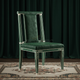 Inlay Chair in Emerald Green | Luxury Handmade Chair