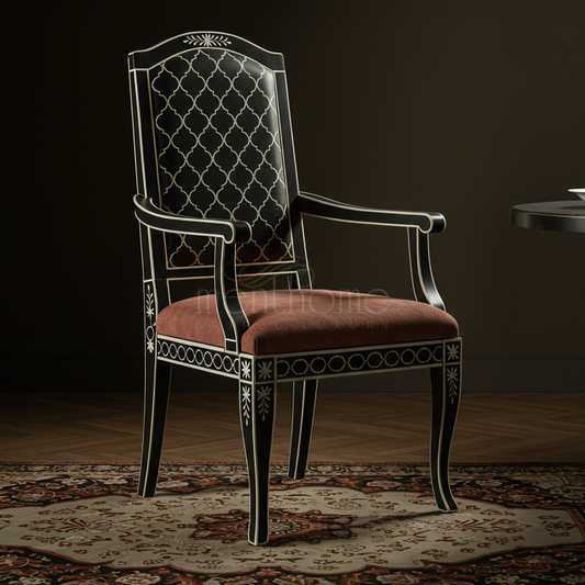 Inlay Elegance Armchair | Luxury Handmade Chair