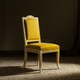 Elegant Yellow Inlay Chair | Luxury Handmade Chair