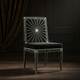 Inlay Black and White Artisanal Chair | Luxury Handmade Chair