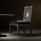 Inlay Black and White Sunburst Accent Chair | Luxury Handmade Chair