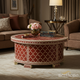 Moroccan-Inspired Round Coffee Table | Luxury Handmade Coffee Table