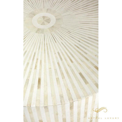 Mother of Pearl Furniture Round Coffee table | Luxury Handmade Coffee Table
