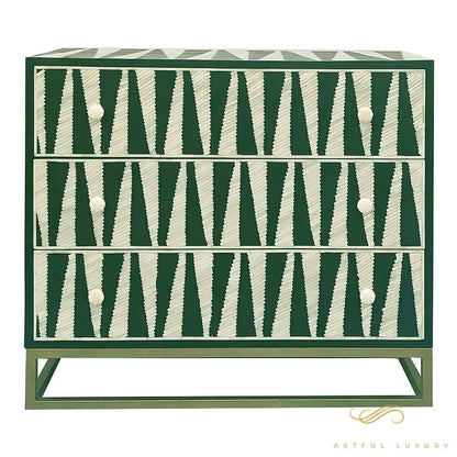 Geometric Three Drawer dressers | Luxury Handmade Dresser