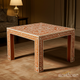 Handcrafted Inlay Wooden Coffee Table with Floral Design | Luxury Handmade Coffee Table