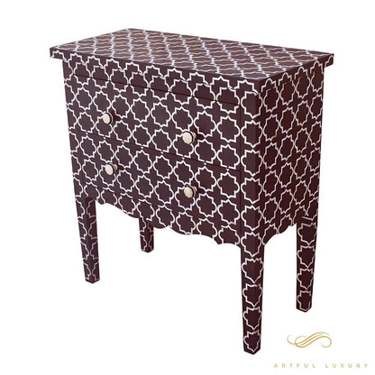 Geometric Pattern Bone Inlay dressers | Luxury Handmade Dresser