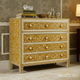 Handcrafted Floral Inlay Wooden Chest of Drawers | Luxury Handmade Chest of Drawer