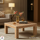 Handcrafted Bone Inlay Square Coffee Table | Luxury Handmade Coffee Table