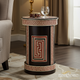 Greek Key Decorated Side Table | Luxury Handmade Side Table