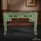 Bone Inlay Green Desk | Handcrafted Elegance | Intricate Design with Timeless Appeal | Perfect for Home or Office | Luxury Handmade Desk