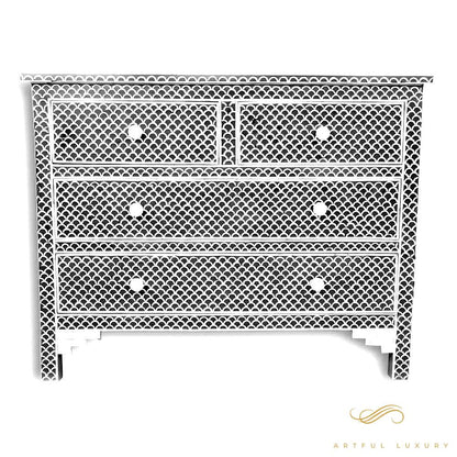 Bone Inlay Fish Scale Dresser | Luxury Handmade Dresser
