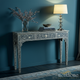 Elegant Handcrafted Bone Inlay Console Table | Luxury Handmade Console