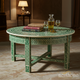 Hand-Painted Inlay Round Coffee Table | Luxury Handmade Coffee Table