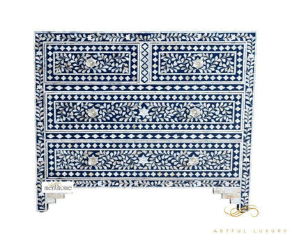 Handmade wooden Dresser Handcrafted Floral Pattern | Luxury Handmade Dresser