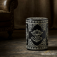 Handcrafted Black and White Floral Decorative Stool | Luxury Handmade Stool