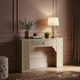 Intricately Patterned Wooden Console Table | Luxury Handmade Console