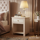 Elegant Classic Wooden Nightstand with Drawer | Luxury Handmade Bedside Table