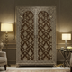 Ornate Wooden Wardrobe with Intricate Inlay Design | Luxury Handmade Wardrobe