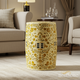 Decorative Floral Patterned Ceramic Garden Stool | Luxury Handmade Stool