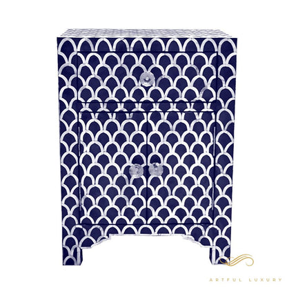 Leaf Pattern Bedside Table for Home | Luxury Handmade Bedside Table