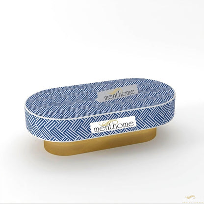 Oval Optical Coffee Table Bone Inlay | Luxury Handmade Coffee Table