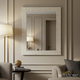 Elegant Greek Key Design Wall Mirror | Luxury Handmade Mirror