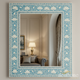 Elegant Floral Patterned Wall Mirror | Luxury Handmade Mirror