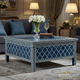 Handcrafted Blue Bone Inlay Coffee Table | Luxury Handmade Coffee Table