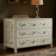 Handcrafted Bone Inlay Floral Pattern Chest of Drawers | Luxury Handmade Chest of Drawer