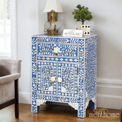 MOP Bedside Table with One Drawer | Luxury Handmade Bedside Table
