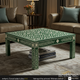 Green and White Inlaid Bone Coffee Table | Luxury Handmade Coffee Table
