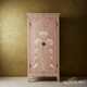 Hand-Painted Floral Wooden Wardrobe | Luxury Handmade Cabinet