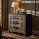 Elegant Greek Key Pattern Wooden Chest of Drawers | Luxury Handmade Chest of Drawer