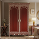 Rosewood Wardrobe with Intricate Ivory Inlay | Luxury Handmade Wardrobe